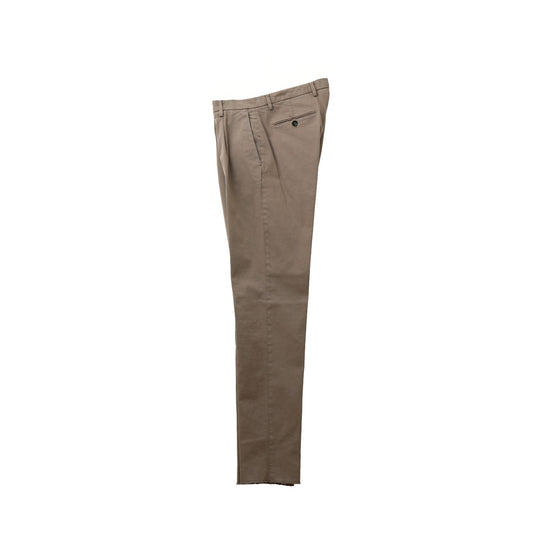 26AW BG07 コットンストレッチ ワンプリーツ テーパードパンツ ベージュ