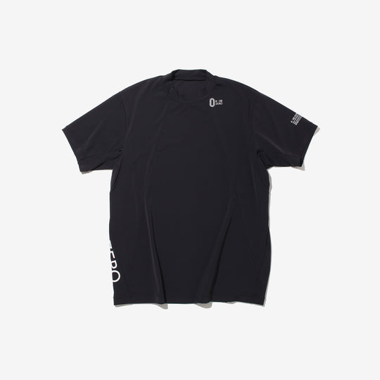 24HR-WEARABLE(COOL) モックネックシャツ ブラック 0_341_NN