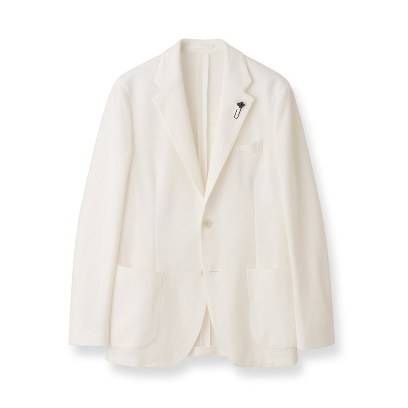 STUDIO D’ARTISAN　2nd コットンピケ ジャケット　オフホワイト コットンピケジャージージャケット ホワイト – MINIMAL WARDROBE