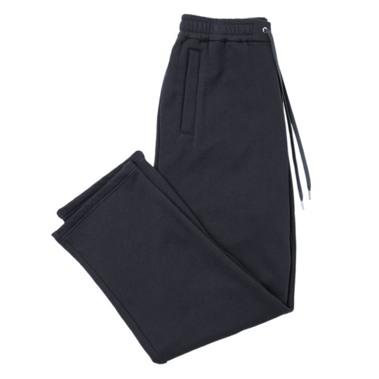 【干場義雅×菅原靴店別注モデル】パンツ メンズ スウェット コットン 裏毛 ウールカシミヤ ウエストゴム ドローコード MCKA1137103271 ZORN DARK NAVY