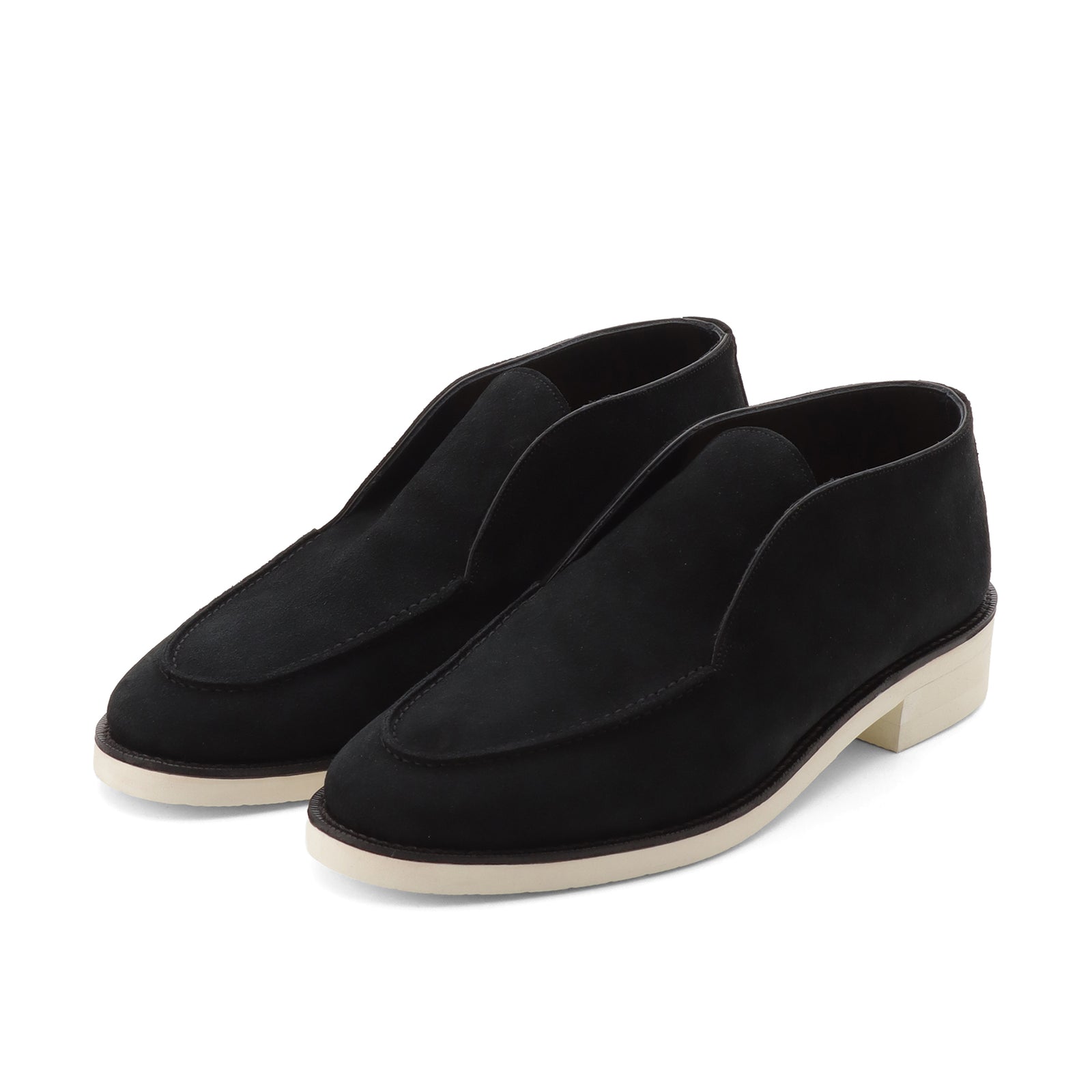 チャールズFステッド SUPERBUCK ミッドカットスリッポン ブラック