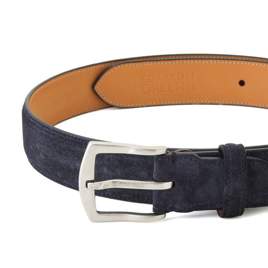 カーフスエードベルト ネイビー