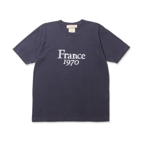 【MMW限定】LW加工20/-天竺T（France1970)  ネイビー