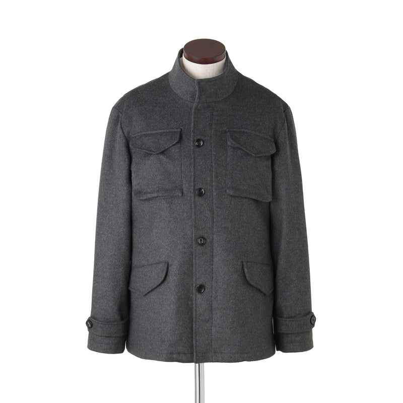 PIACENZA カシミヤM-65 フィールドジャケット グレー – MINIMAL WARDROBE