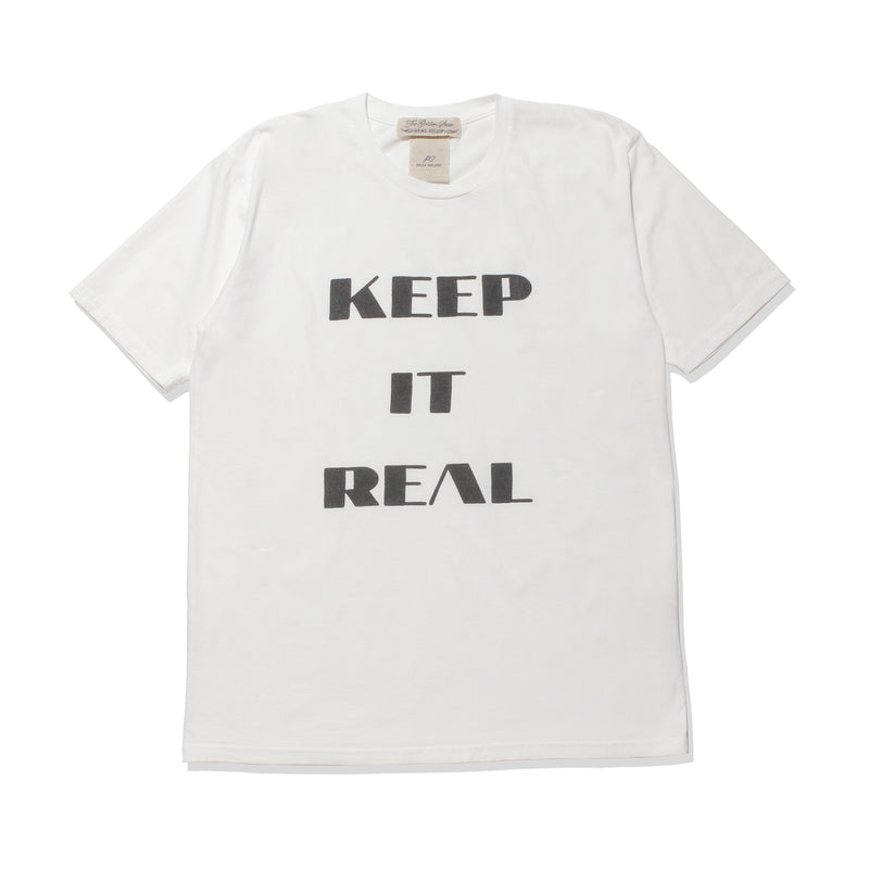 【MMW限定】20/-.天竺T（KEEP IT REAL) ホワイト