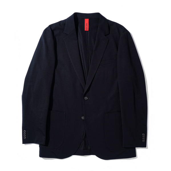 Air-Dense Cotton Jersey シングル2Bテーラードジャケット コスモネイビー