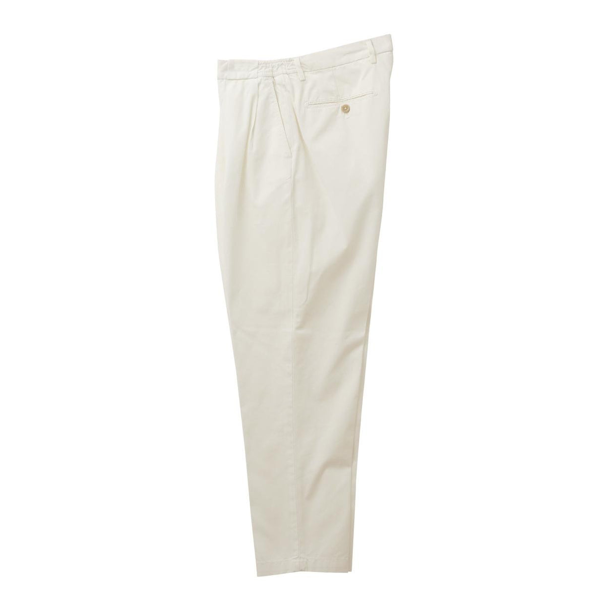 26SS PORTOBELLO コットン ボックスプリーツ テーパードパンツ
