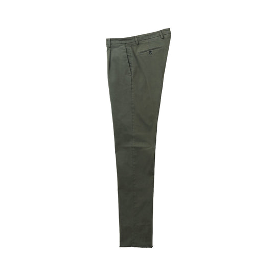 26AW BG07 コットンストレッチ ワンプリーツ テーパードパンツ ミリタリー