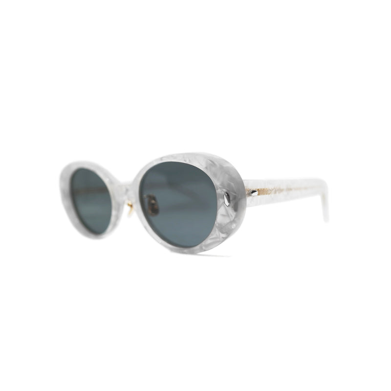 GEFFEN サングラス WHITE PEARL / BLACK SMOKE LENS