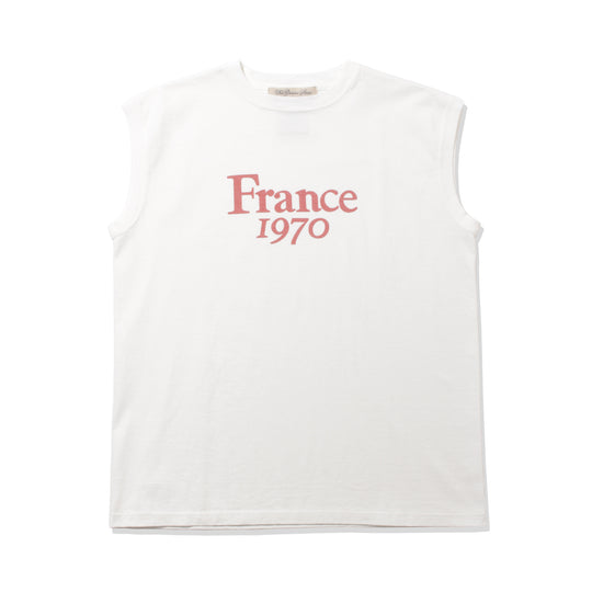【MMW限定】LW加工14/-天竺N/S-T（France1970) オフホワイト