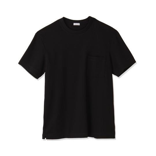 【リニューアルモデル】SUVIN PLATINUMテーラードポケットTシャツ ブラック