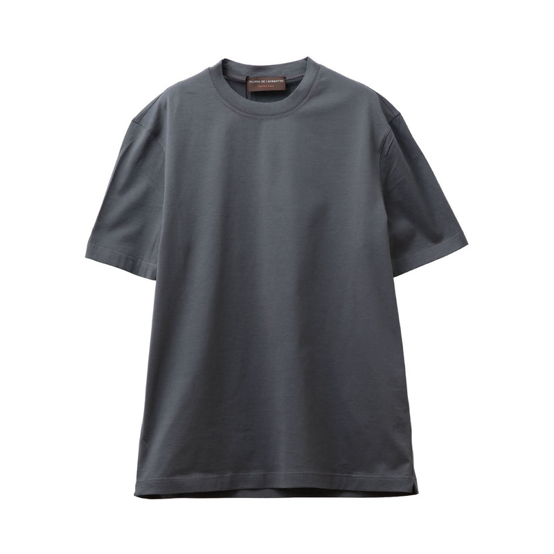 スーピマコットン ショートスリーブ クルーネックTシャツ グレー