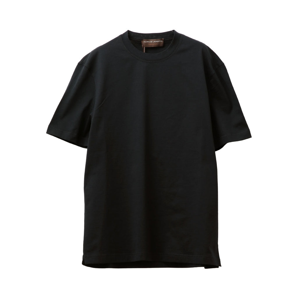 【ブラック（01）】【洗える】スーピマコットン アームレットTシャツ 洗える】スーピマコットン アームレットTシャツ (トップス / Tシャツ