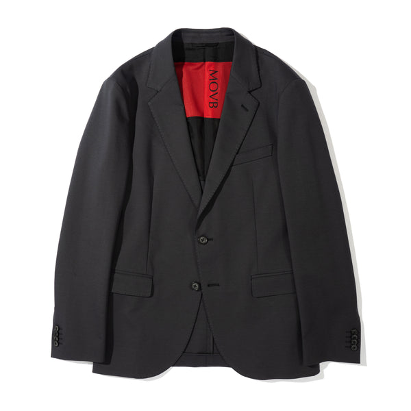 Duplex Cotton Jersey  シングル2Bノッチド・トラベルジャケット グラファイトグレー