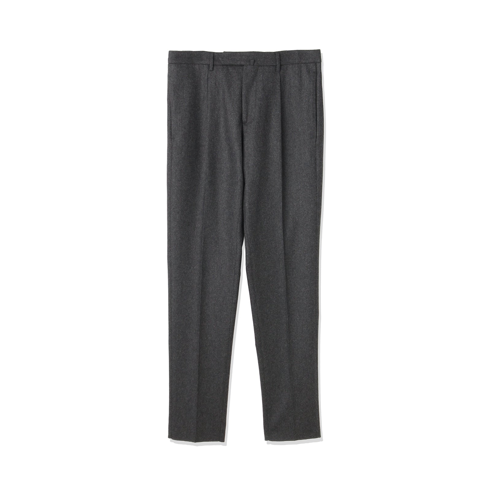 ARECHI ウールカシミヤナイロンストレッチ 1プリーツテーパードパンツ