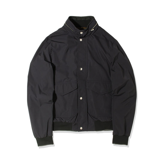 TANNER AT ボンバーブルゾン DARK BLU