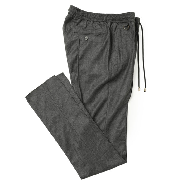【干場義雅×菅原靴店 コラボ別注モデル】 giabsarchivio ジャブスアルキヴィオ MSH/R3 前後永久クリース ウールパンツ GD-A8143 グレー
