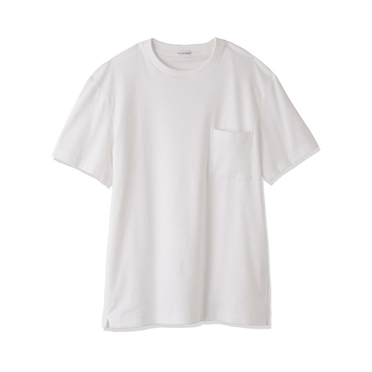 【リニューアルモデル】SUVIN PLATINUMテーラードポケットTシャツ ホワイト