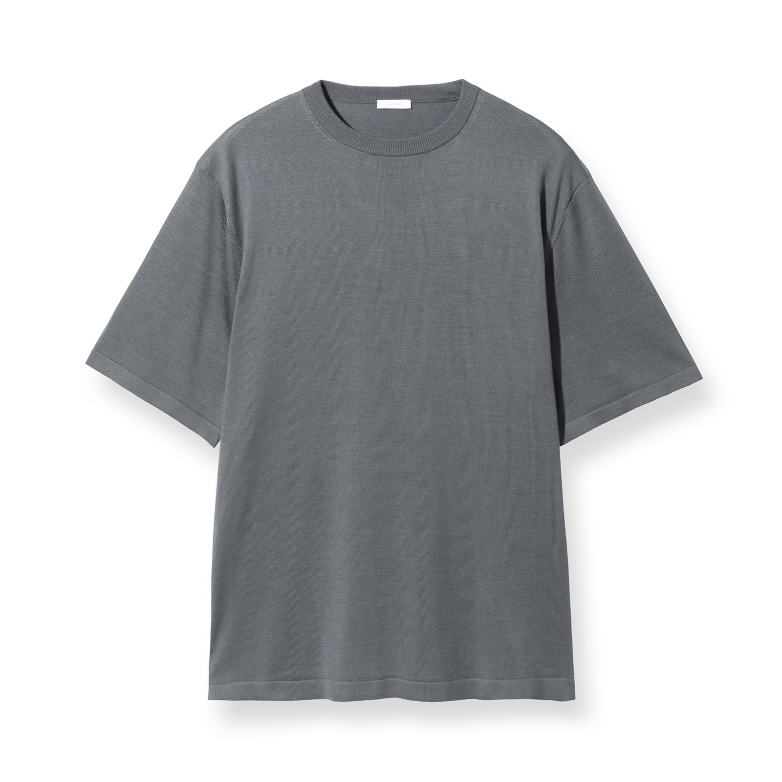 【新品未使用】BODYSONG.♡「SEAMLESS KNIT BIGT」グレー 14ゲージウォッシャブルシルク ニットTシャツ グレー – MINIMAL WARDROBE