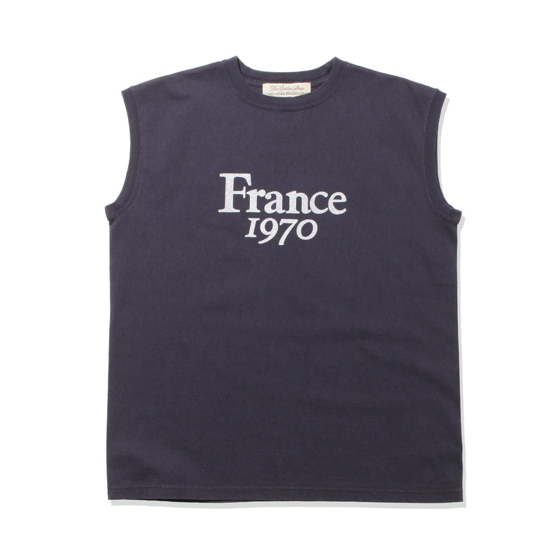 【MMW限定】LW加工14/-天竺N/S-T（France1970) ネイビー