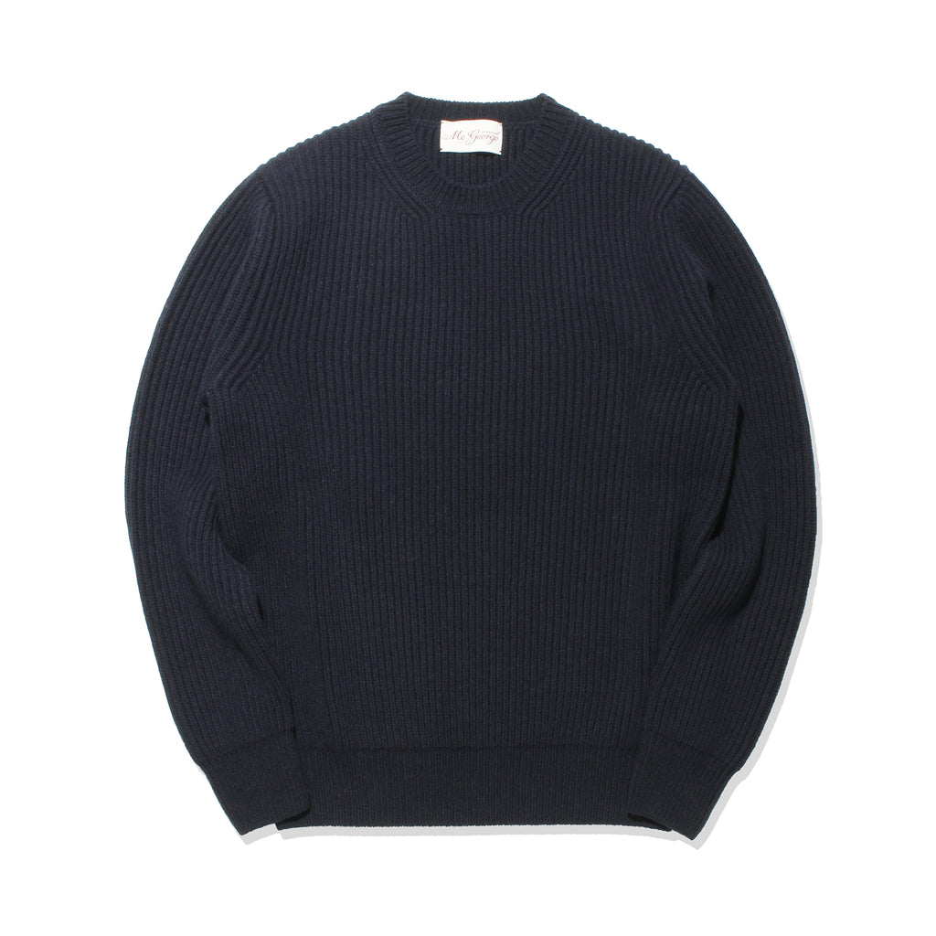 サンシー【3】フィッシャーマンニットセーター【ネイビー】入手困難 