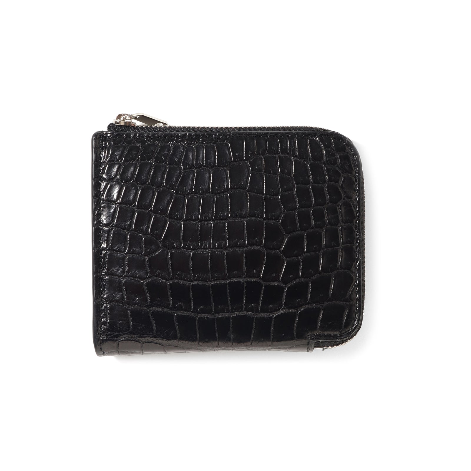 【美品】THE SOLE クロコダイルL字ジップウォレット　ブラック 1_b77e0c4a-c5d6-45c0-9f27-