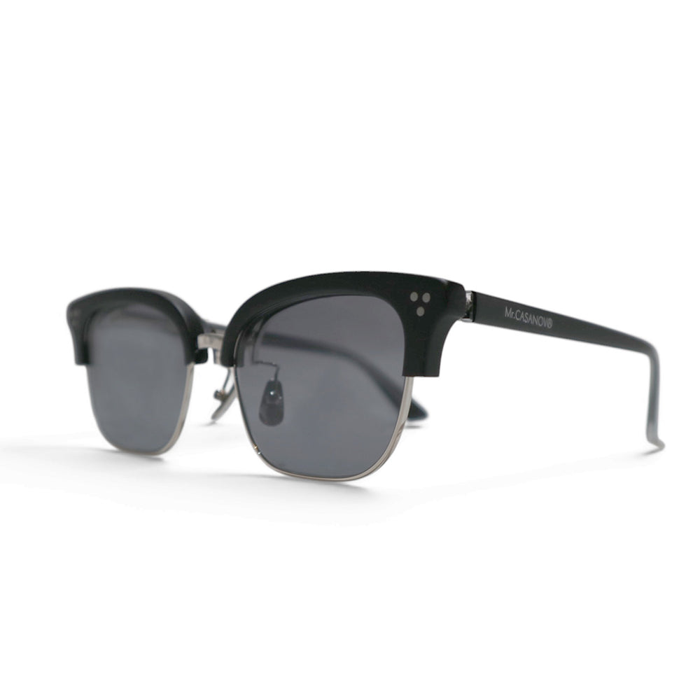 FIXER × Mr.CASANOVA / RAVEN サングラス MATTE BLACK x SILVER