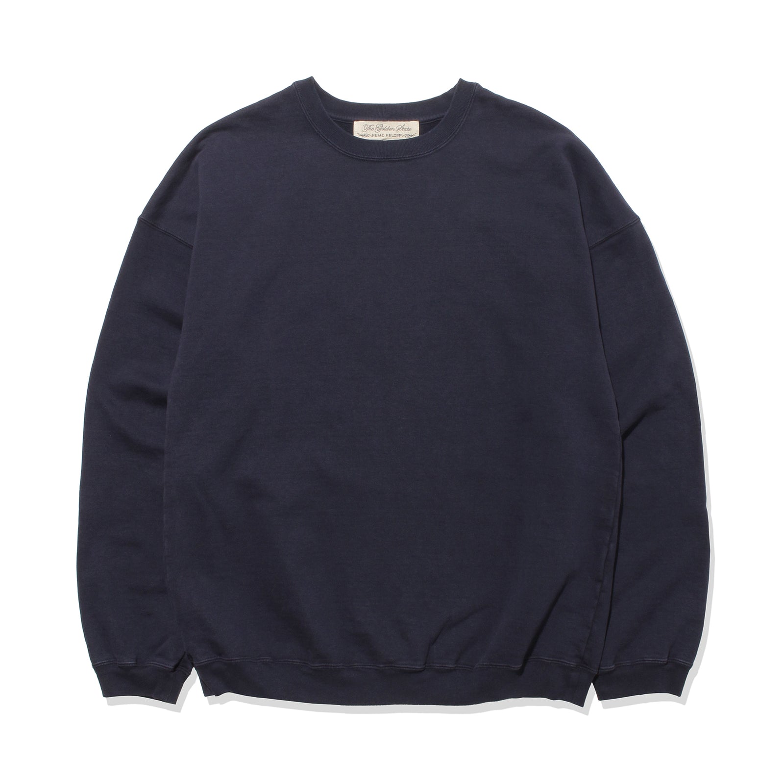 2025SS 【干場別注】LW加工裏毛クルー ネイビー – MINIMAL WARDROBE