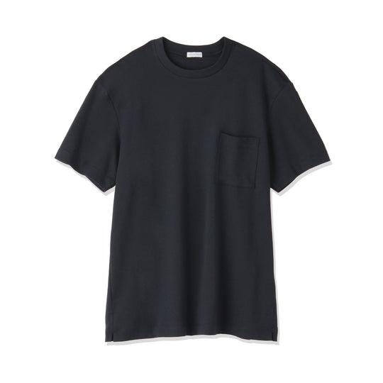 【リニューアルモデル】SUVIN PLATINUMテーラードポケットTシャツ ネイビー