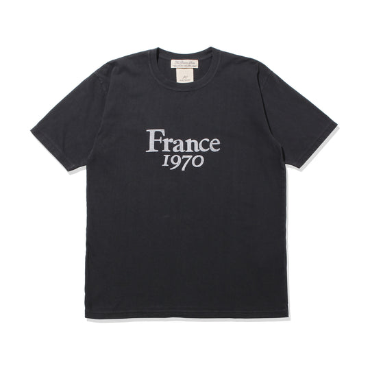 【MMW限定】LW加工20/-天竺T（France1970)  ブラック