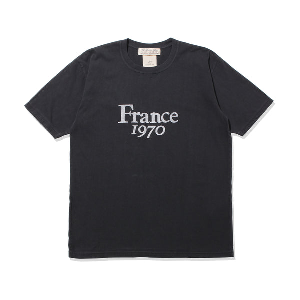 【MMW限定】LW加工20/-天竺T（France1970)  ブラック