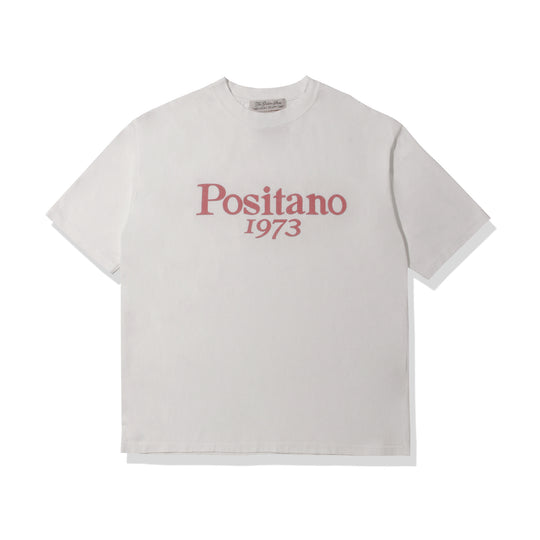 【MMW限定】【干場別注】LW加工20/-天竺T（Positano1973) ホワイト