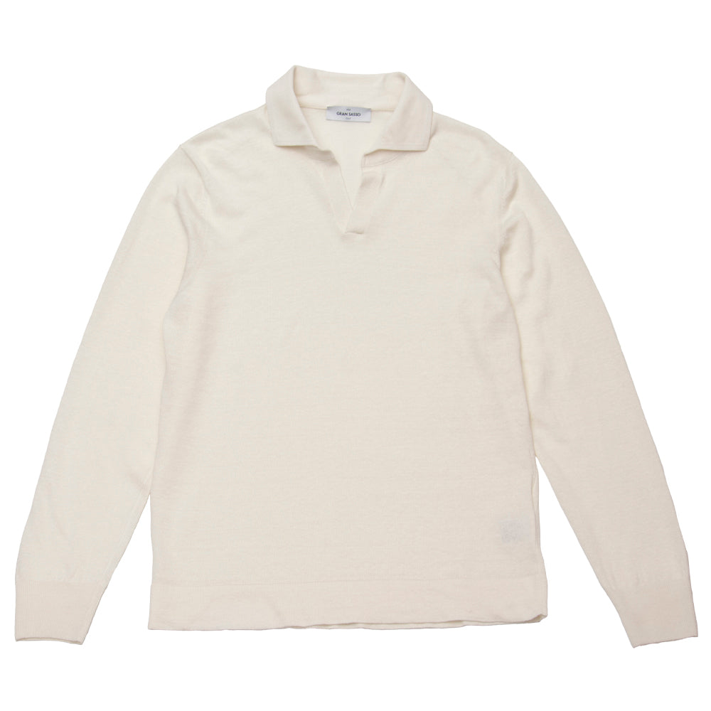 リネンコットン スキッパー L/SLV ホワイト – MINIMAL WARDROBE