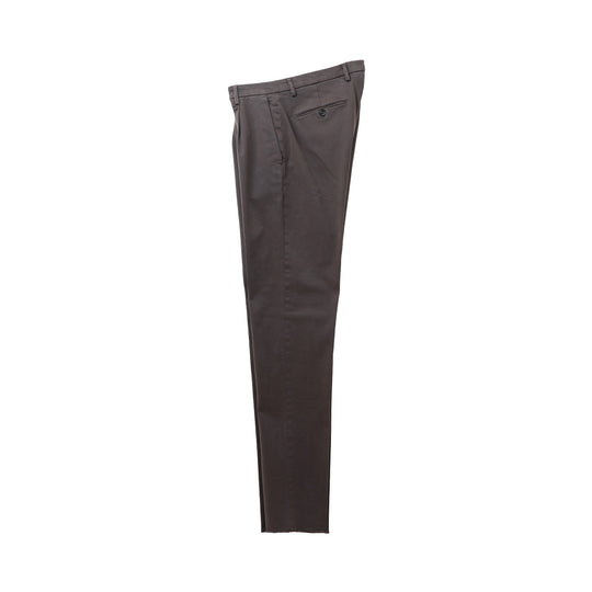 26AW BG07 コットンストレッチ ワンプリーツ テーパードパンツ ブラウン