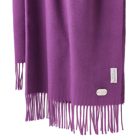 【干場別注カラー】100%シルクストール パープル TESSITURA DI NOVARA製(Ermenegildo Zegnaグループ)