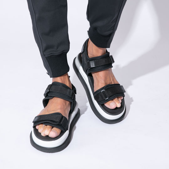 WH Sports Platform Sandals WH-0920G White/Black