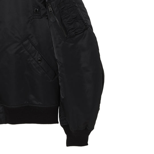ミリタリー ブルゾン ブラック