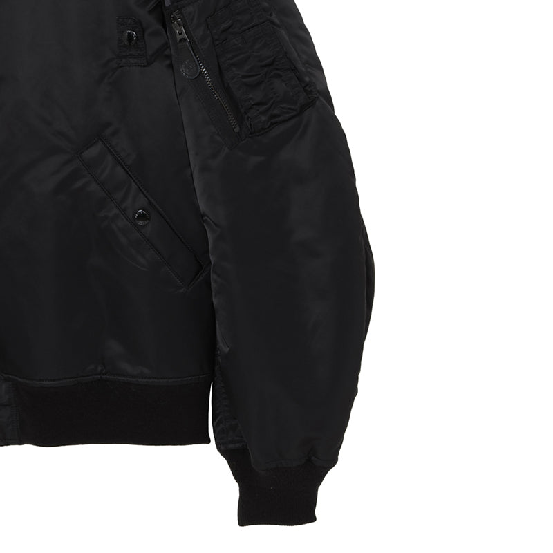ミリタリー ブルゾン ブラック