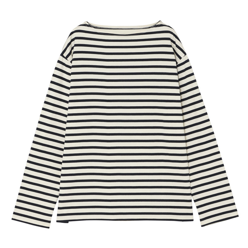 ユニセックス Tシャツ ボートネック ホワイト