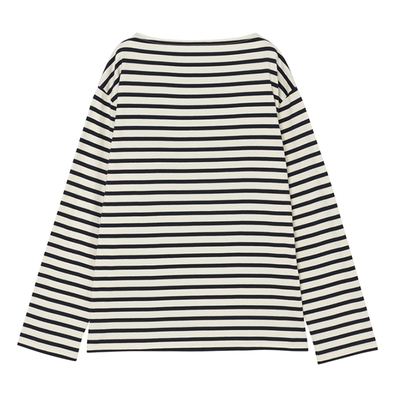 ユニセックス Tシャツ ボートネック ホワイト