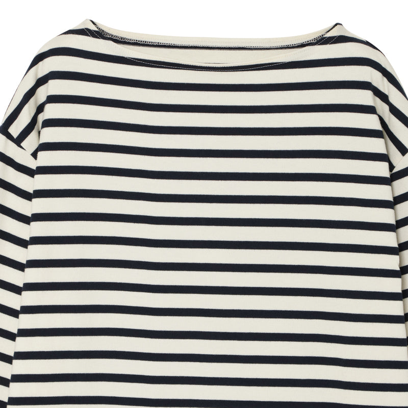 ユニセックス Tシャツ ボートネック ホワイト