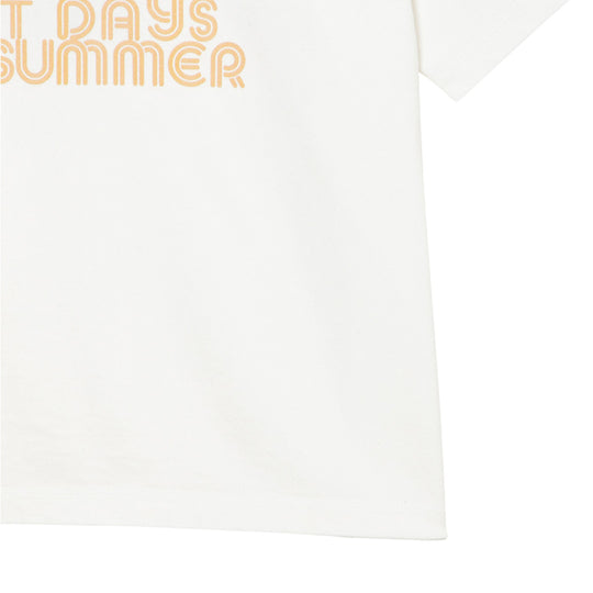 ＜HUGH HOLLANDコラボレーション＞ユニセックス Ｔシャツ ”Down On The Corner (Balboa Beach, 1975)”  ホワイト