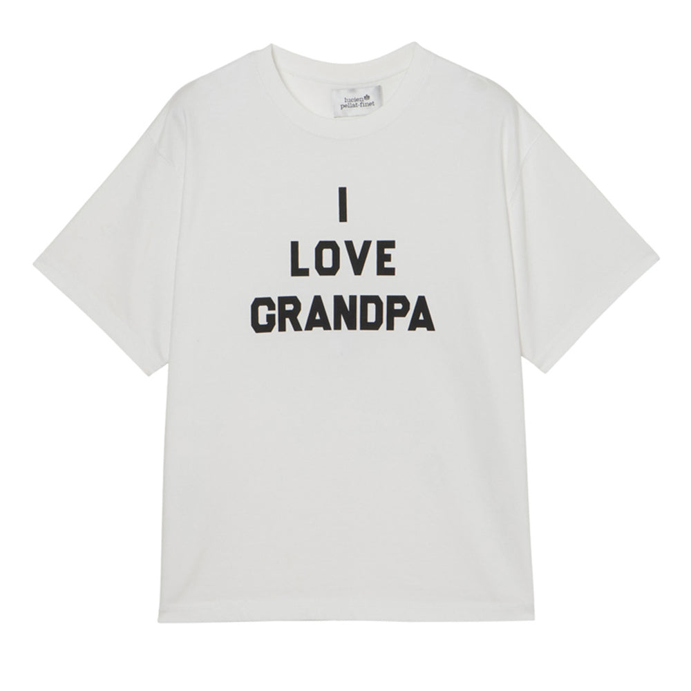 メンズ Tシャツ I LOVE GRANDPA WHITE – MINIMAL WARDROBE