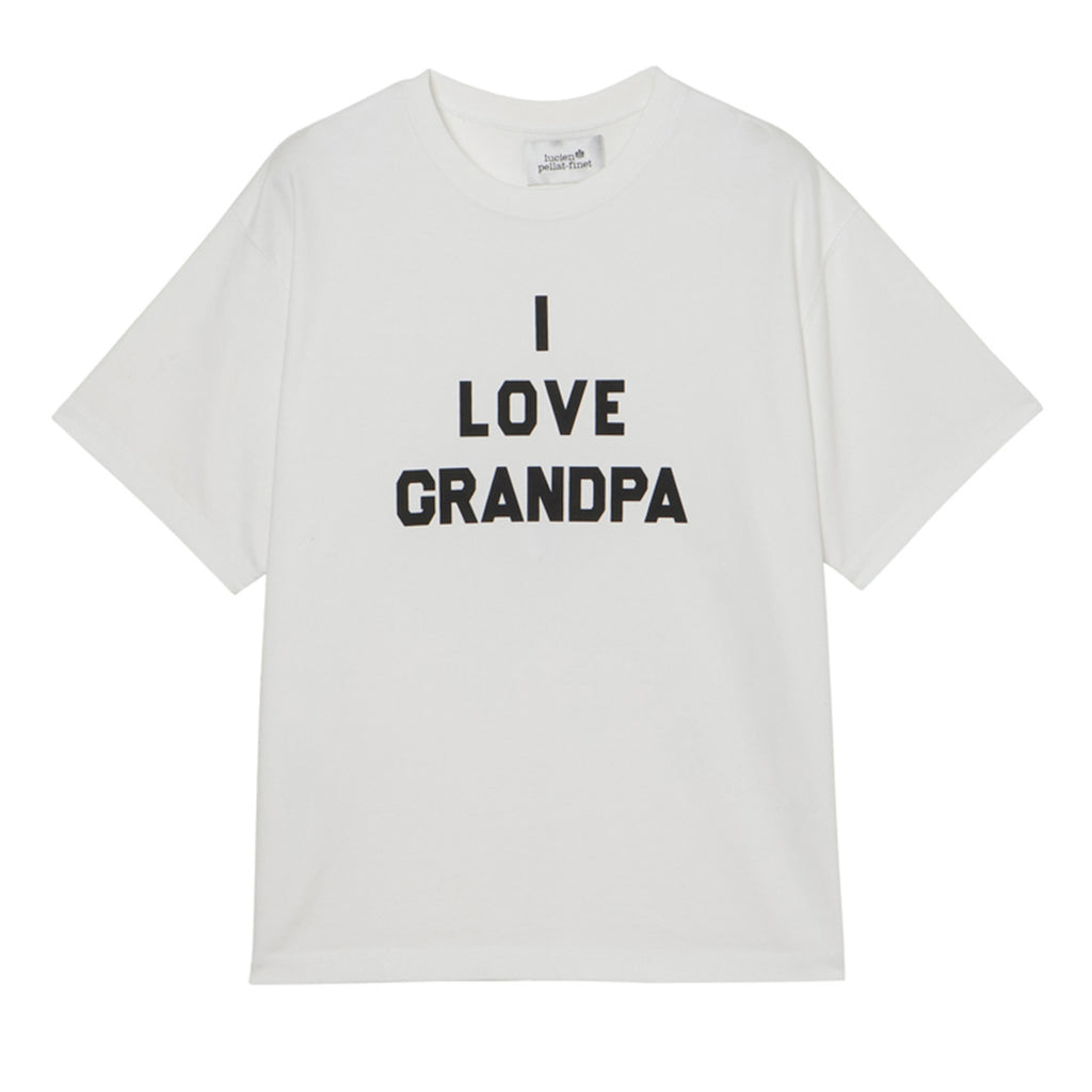 メンズ Tシャツ I LOVE GRANDPA WHITE – MINIMAL WARDROBE
