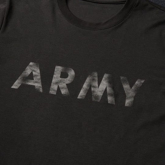 第19弾 VINTAGE LOGO ARMY Tシャツ ブラック×ブラック