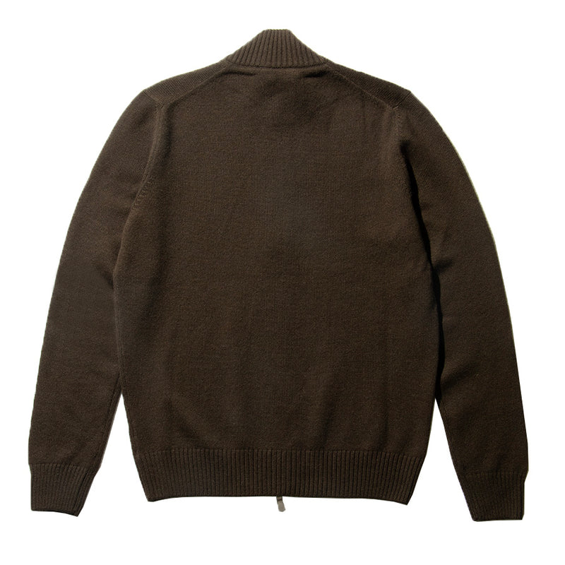カシミヤ ジップブルゾン ブラウン – MINIMAL WARDROBE