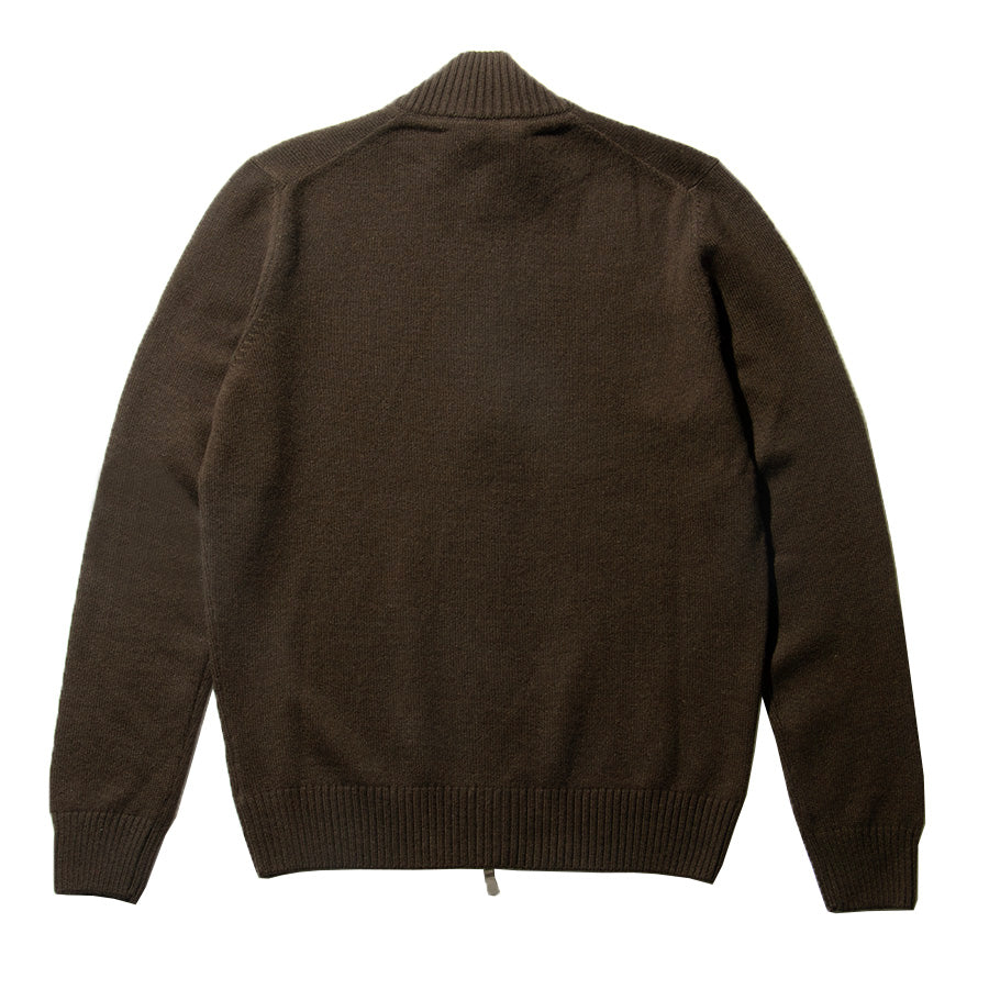カシミヤ ジップブルゾン ブラウン – MINIMAL WARDROBE