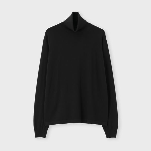 【23FW】タートルネックニット ブラック