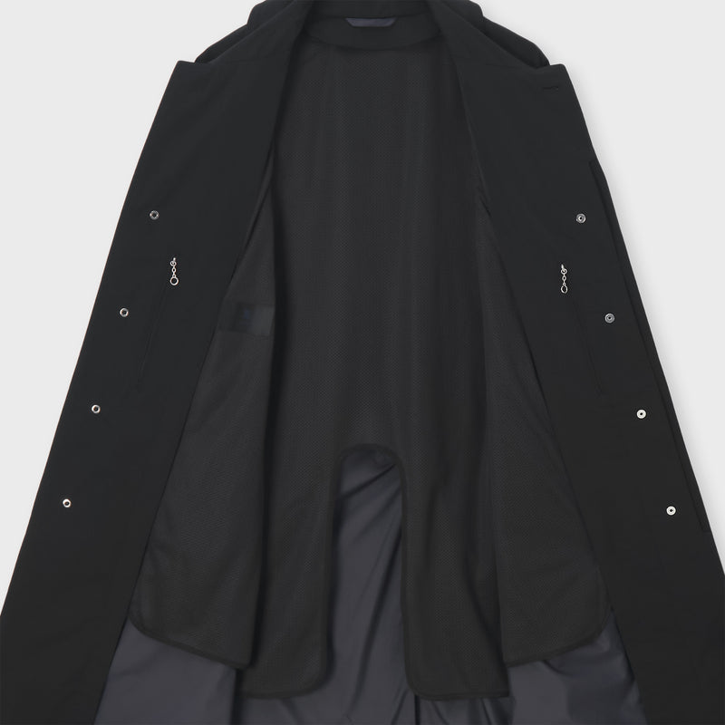 HYBRID BALMACAAN COAT[ハイブリッド バルマカーン コート] ブラック