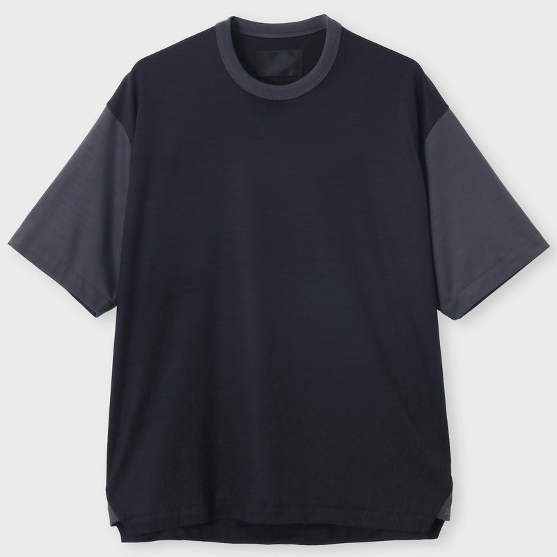 ACTIVE WOOL BLOCKING TEE [アクティブウール ブロッキングT] ネイビー